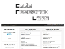 Tablet Screenshot of coderesearchlabs.com